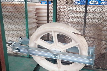 كتلة بكرة توتير كابلات بعجلة واحدة: