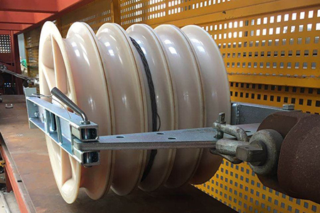 كتلة بكرة توتير كابلات بخمس عجل: